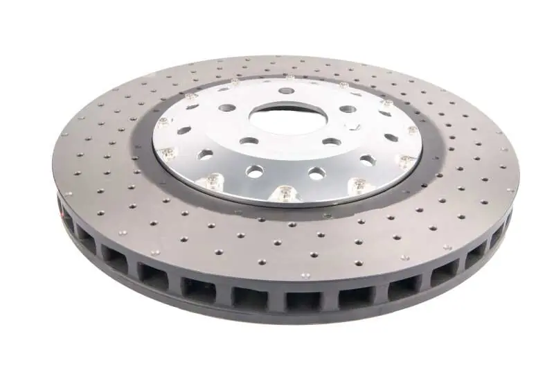 DBA 14-18 Audi RS7 Iron Rotors Front 5000 Series Drilled & Slotted Rotor w/Silver Hat