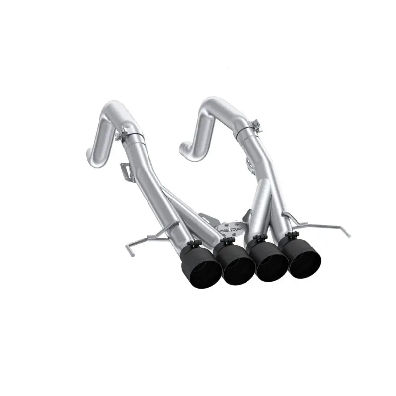MBRP 14-19 Chevrolet Corvette 6.2L 3in Axle-Back Muffler Bypass Quad Exit Black Tips