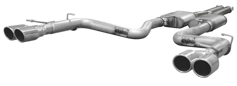 aFe MACHForce XP 2.5in Axle Back Stainless Exhaust w/ Polished Tips 07-13 BMW 335i 3.0L L6 (E90/92)