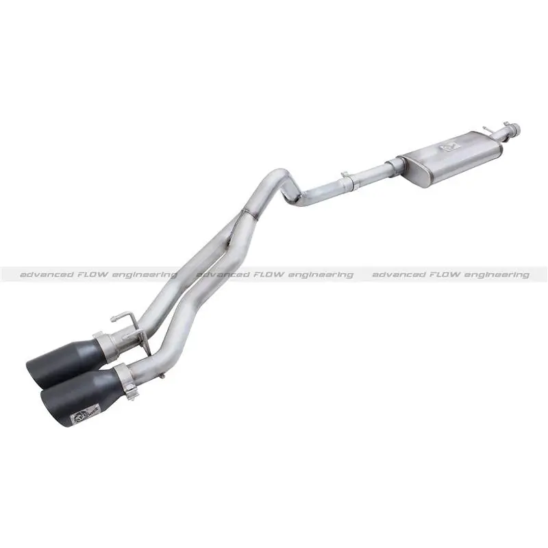 aFe Rebel Exhausts 3in SS Cat-Back 15-16 Ford F-150 EcoBoost V6 2.7/3.5L V8 5.0L w/ Black Tips