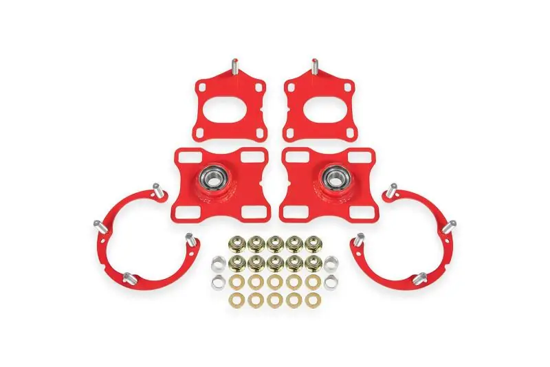 BMR Suspension 11-14 Ford Mustang Caster/Camber Plates - Red