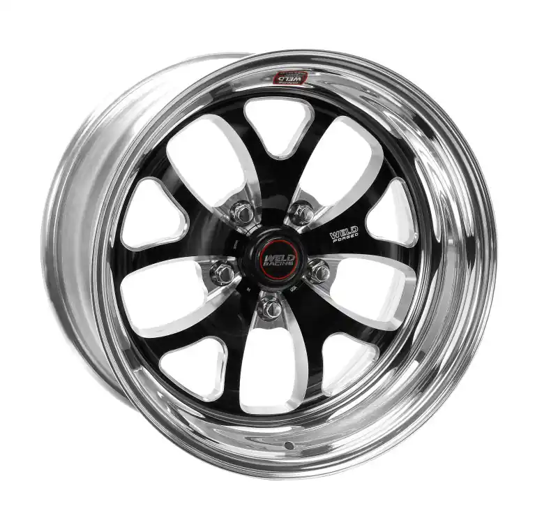 Weld S76 17x9 / 5x120mm BP / 6.8in. BS Black Wheel (Medium Pad) - Non-Beadlock