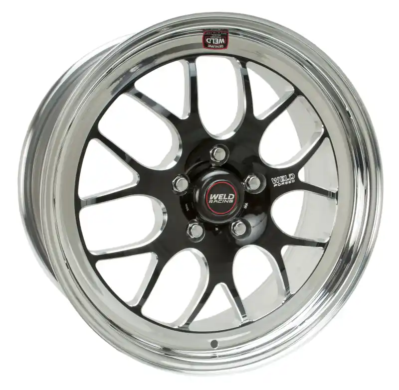 Weld S77 18x8 / 5x4.5 BP / 5.7in. BS Black Wheel (Medium Pad) - Non-Beadlock