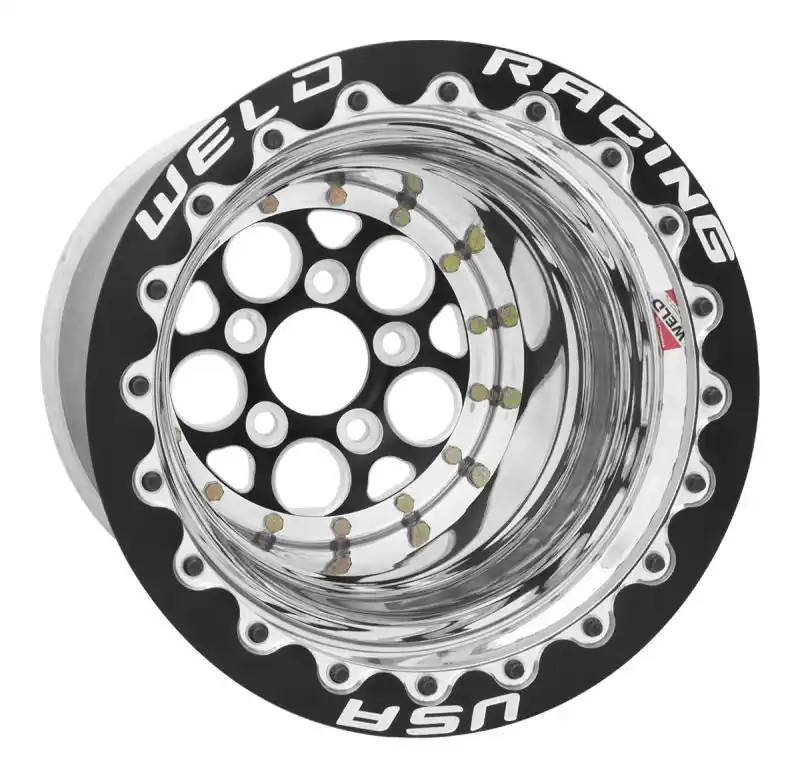 Weld Magnum 2.0 15x12 / 5x4.5 BP / 5in BS Black Wheel - Black Double Beadlock MT