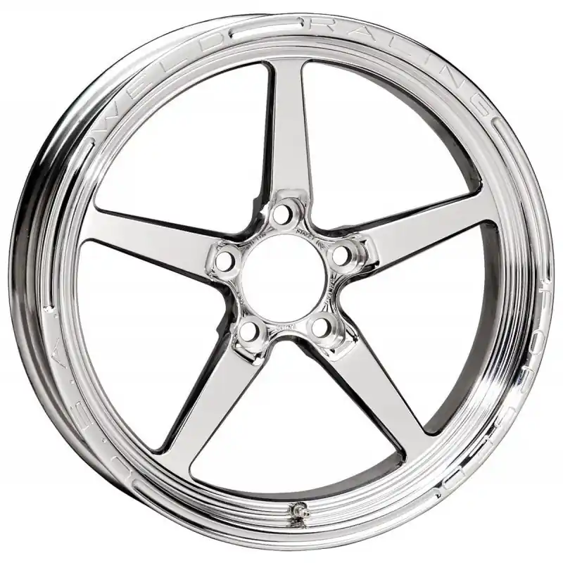 Weld Alumastar 1-Piece 17x4.5 / 5x4.75 BP / 2.25in. BS Polished Wheel - Non-Beadlock