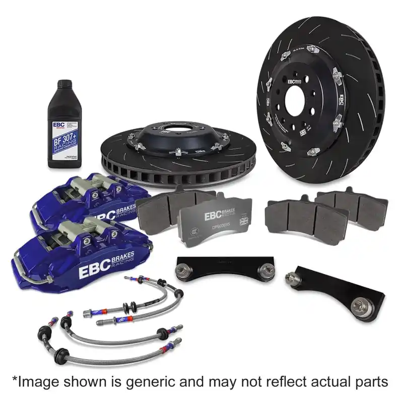 EBC Racing 00-06 BMW M3 (E46) Blue Apollo-6 Calipers 355mm Rotors Front Big Brake Kit