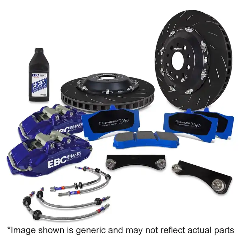 EBC Racing 89-98 Nissan Skyline GT-R R32/R33 Blue Apollo-6 Calipers 355mm Rotors Front Big Brake Kit