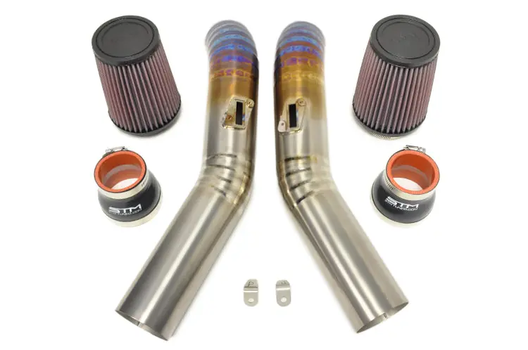 STM R35 GTR Titanium Intakes (Burned Blue)