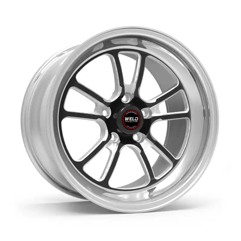 Weld S70 RT-S 18x5in / 5x120.65 BP / 3.2in. BS - Black Center - Polished Shell Wheel