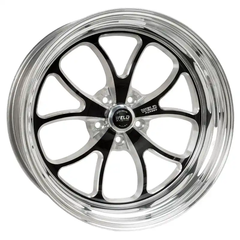 Weld S76 20x10.5 / 5x115mm BP / 5.3in. BS Black Wheel (High Pad) - Non-Beadlock