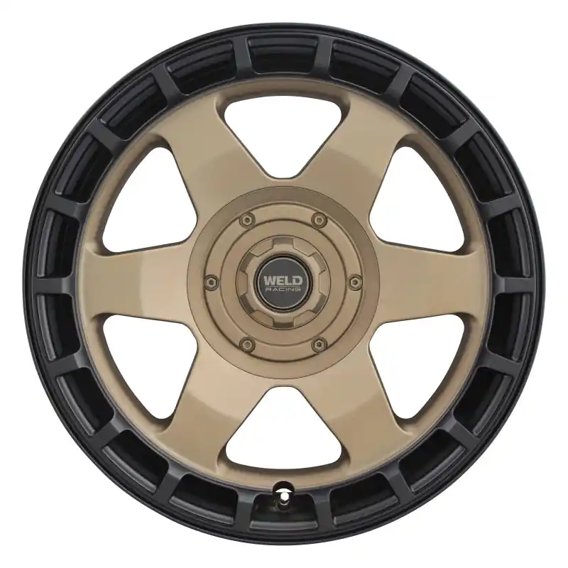 Weld Off-Road Ridge 17x9 - 6x135 / 6x139.7 BP - ET-12 - 106.1mm CB - Satin Bronze Wheel (Black Ring)