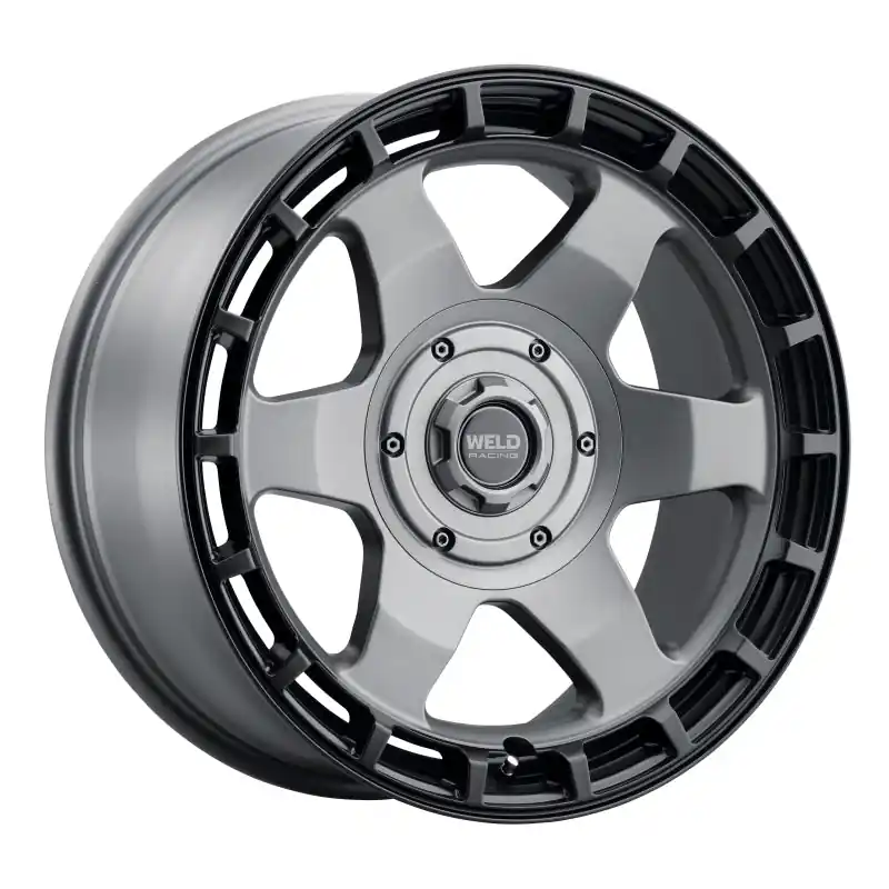 Weld Off-Road Ridge 20x9 - 6x135 / 6x139.7 BP - ET0 - 106.1mm CB - Satin Gunmetal Wheel (Black Ring)