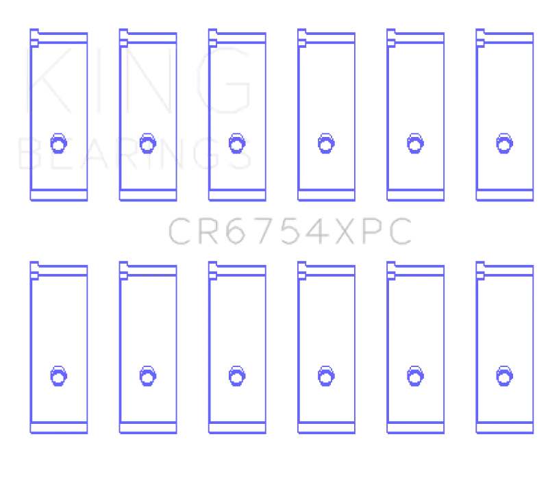 King Engine Bearings Toyota 2JZGE/2JZGTE 4V 3.0L Rod Bearing Set