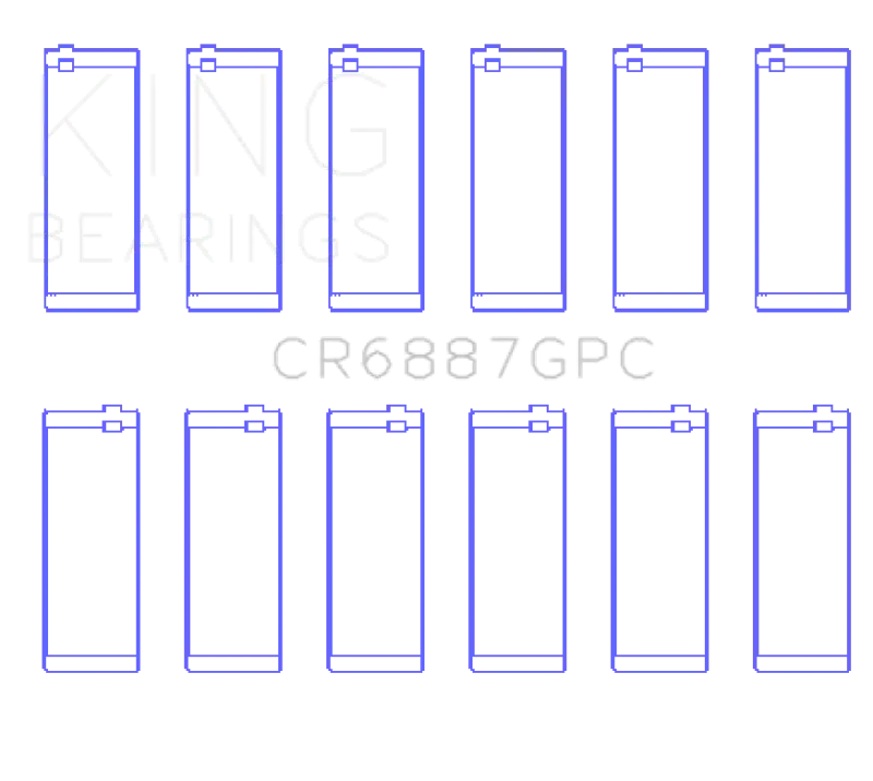 King Engine Bearings Toyota Supra B58 Connecting Rod Bearing Set - Size +0.26mm