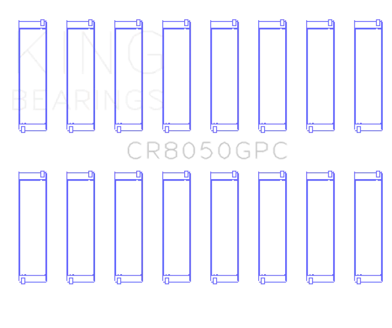 King Engine Bearings BMW S63N/ N63/ S63/ N63N (Size 0.25) Connecting Rod Bearing Set