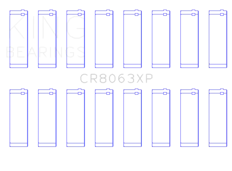 King Engine Bearings BMW S62 (Size 0.25) Connecting Rod Bearing Set