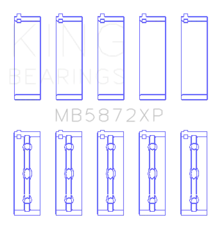 King Engine Bearings BMW S62 (Size 0.25) Main Bearing Set