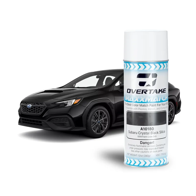 OVERTAKE MaxxMatch Paint - Subaru Crystal Black Silica Pearl D4S 12oz. Can - Universal