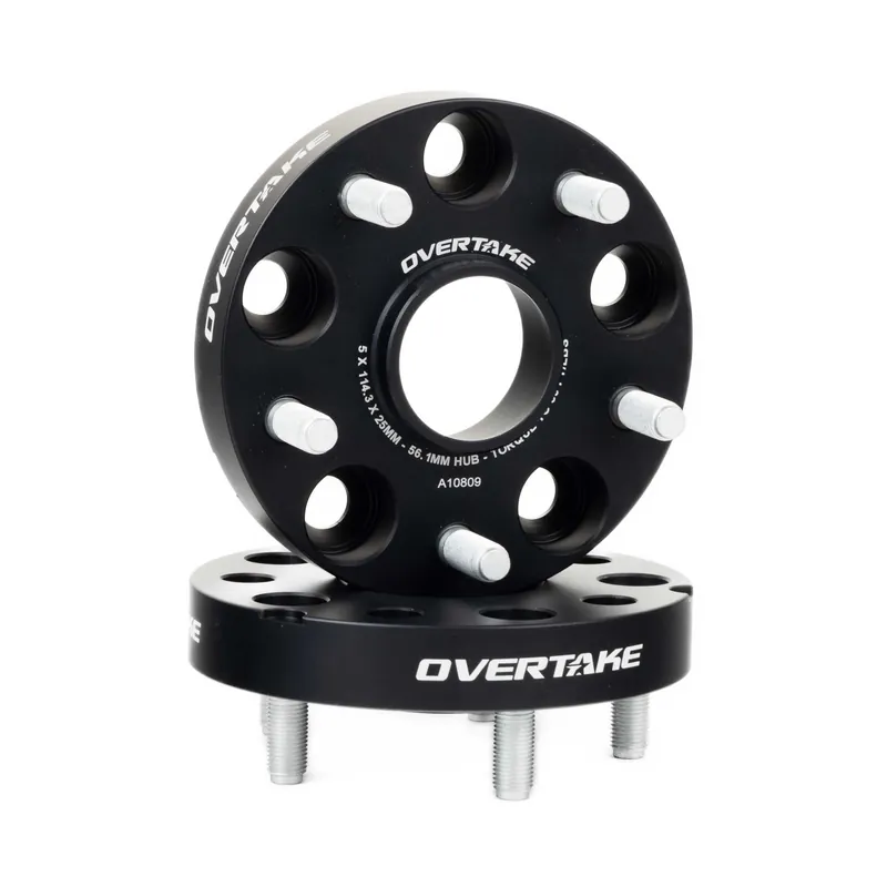 OVERTAKE Wheel Spacers - Pair - 25mm 5x114.3 - Subaru Models (Inc. 2015-2026 Subaru WRX / 2005-2021 STI)