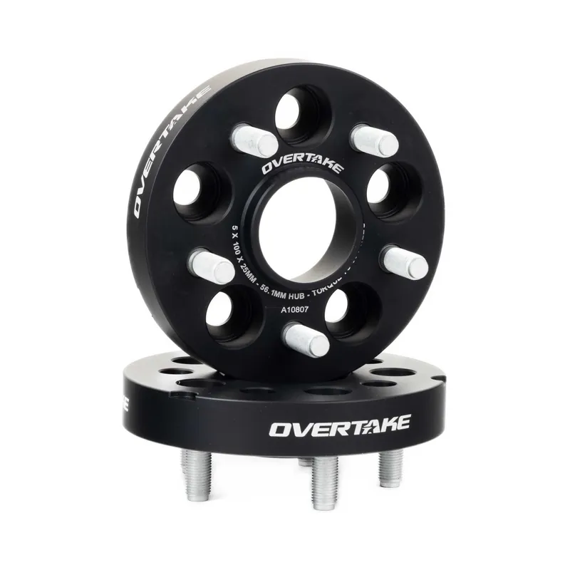 OVERTAKE Wheel Spacers - Pair - 25mm 5x100 - 2002-2014 Subaru WRX / 2004 STI / 2013-2016 Scion FR-S / 2013-2026 Subaru BRZ / 2017-2026 Toyota 86/GR86