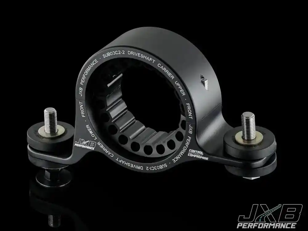 JXB Performance Driveshaft Center Support Bearing Carrier Upgrade - 2002-2007 Subaru WRX / 2004-2007 STI