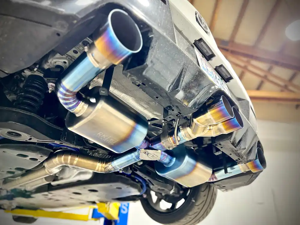 RK Titanium Street Edition Valved Exhaust Quad/Triple Exit - 2023-2026 Toyota GR Corolla