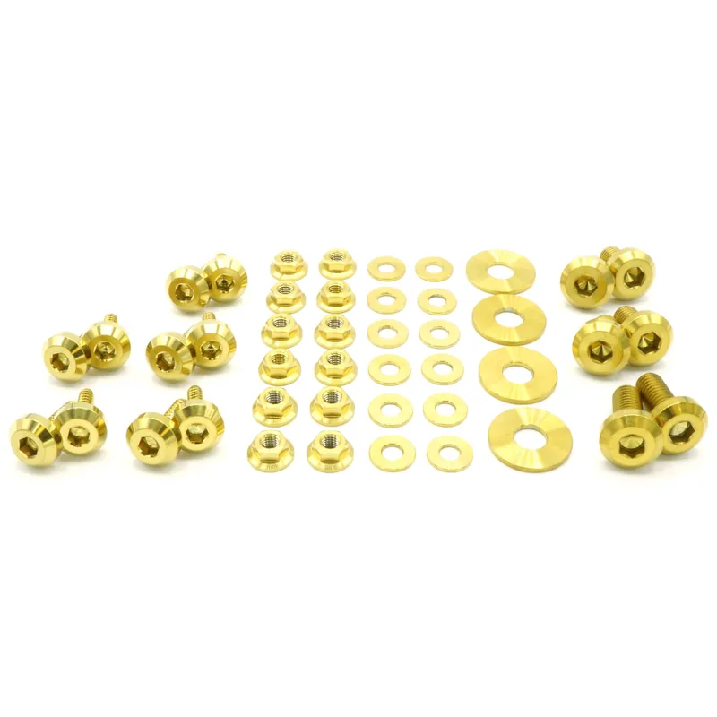 Titanium Hardware RS Hood Kit - 1992-2001 Subaru Impreza GC8