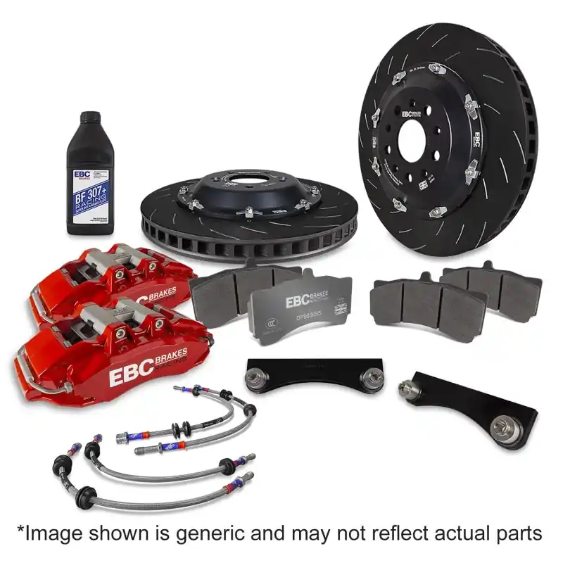 EBC Racing Red Apollo-6 Front Big Brake Kit - 2017-2026 Honda Civic Type R (FK8 & FL5)