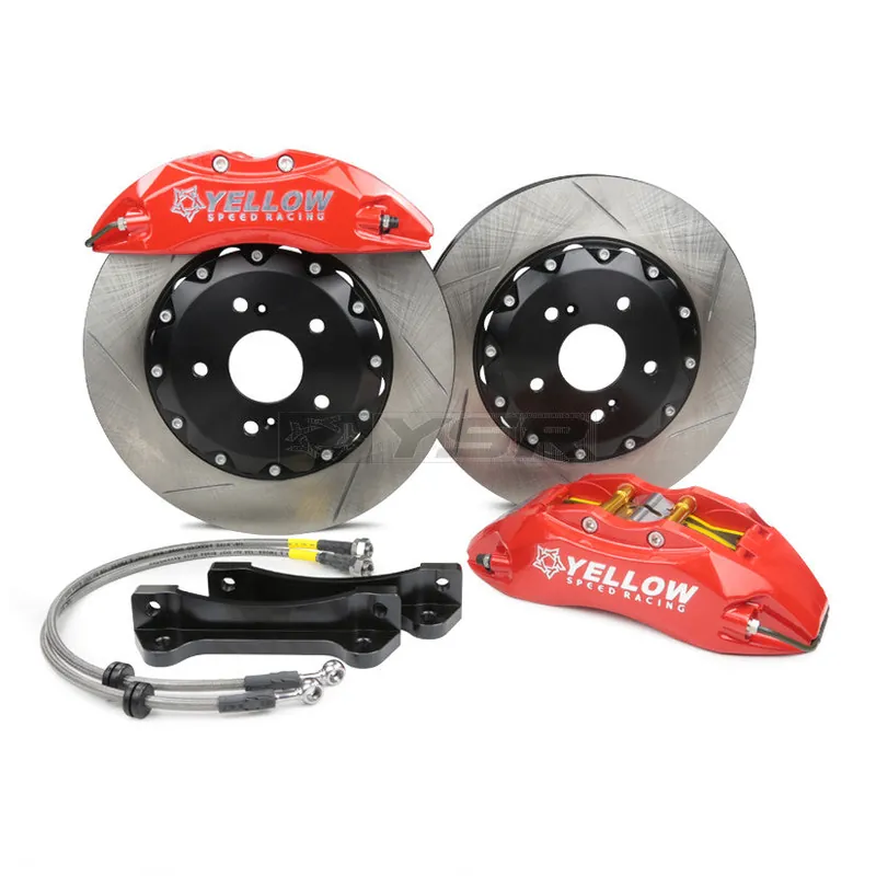 Yellow Speed Racing Rear 4 Piston Ultra Big Brake Kit - 2007-2011 Honda Civic Type R (FD2)