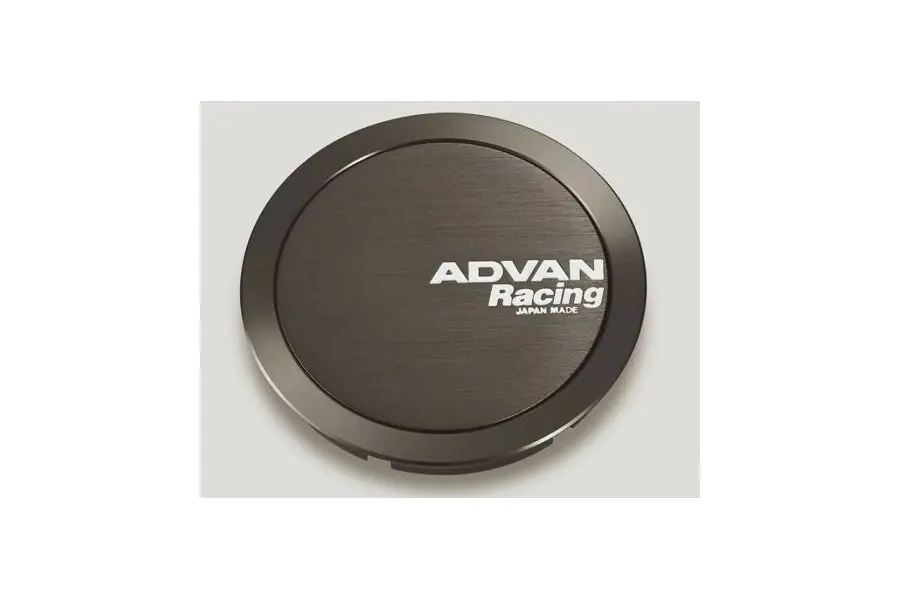 Advan Racing 73mm Full Flat Center Cap (Dark Bronze w/ White Letters) - Universal