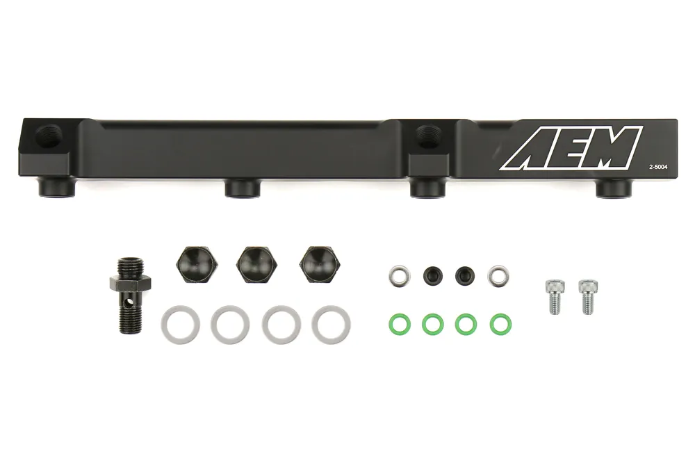 AEM Electronics High Volume Fuel Rail Black - Honda Models (inc. 1990-1993 Accord / 1992-2001 Prelude)