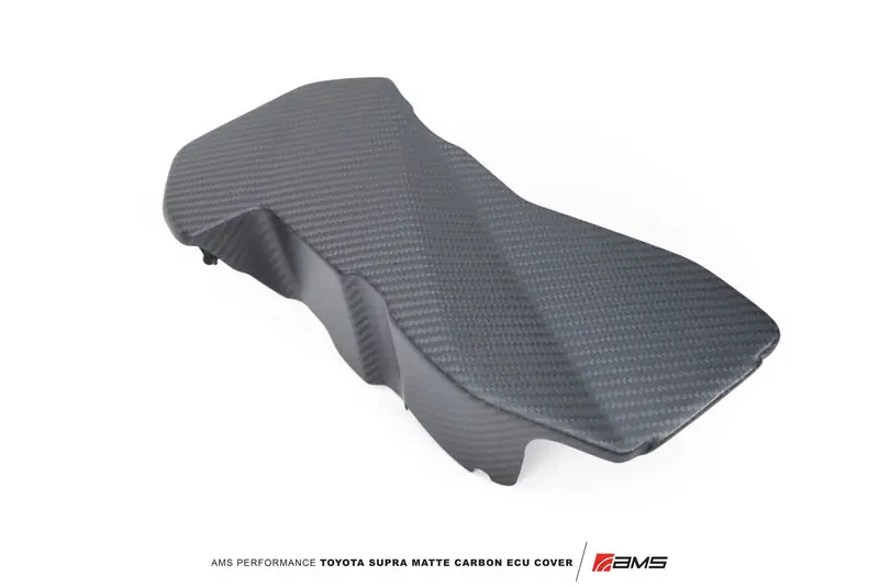 AMS PERFORMANCE CARBON FIBER ECU COVER- Matte Carbon - 2020-2024 Toyota Supra