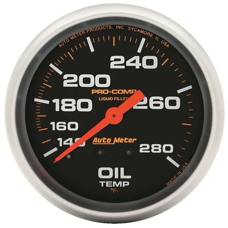 Autometer Pro-Comp Oil Temperature Gauge Mechanical 2-5/8in - Universal