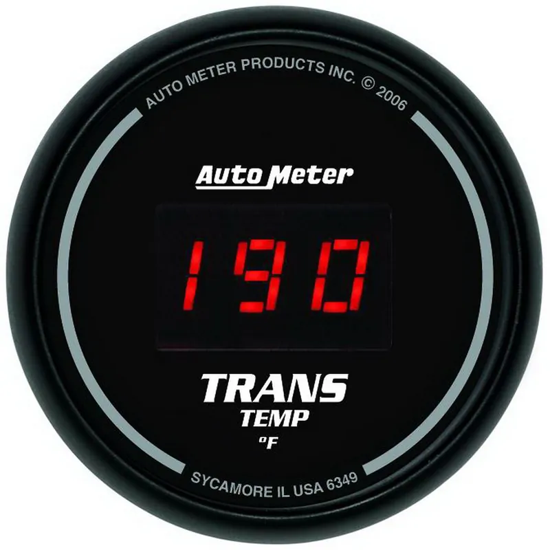 Autometer Sport-Comp Digital Transmission Temperature Gauge Red LED 52mm - Universal