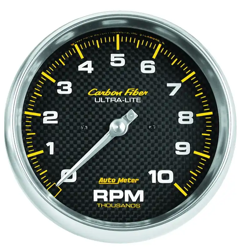 Autometer Carbon Fiber In-Dash Tachometer Gauge 5in - Universal