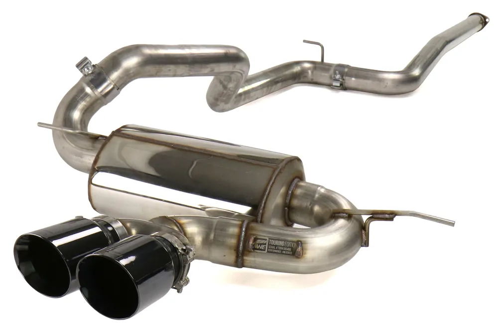 AWE Touring Edition Non-Resonated Cat-Back Exhaust (Diamond Black Tips) - 2013-2018 Ford Focus ST