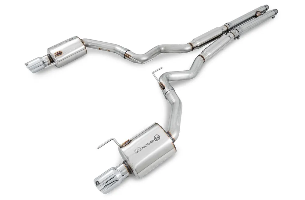 AWE Touring Edition Cat-Back Exhaust (Chrome Silver Tips) - 2015-2017 Ford Mustang GT Fastback