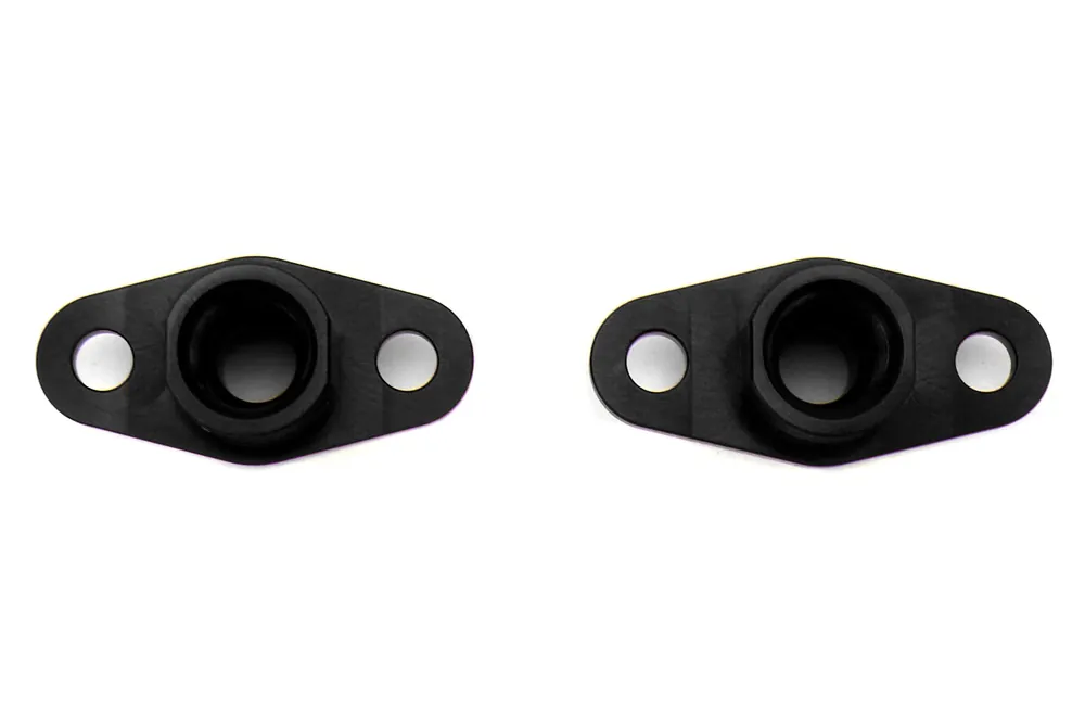 Boomba Racing Fuel Rail Adapter Black - 2003-2006 Mitsubishi Evo 8/9
