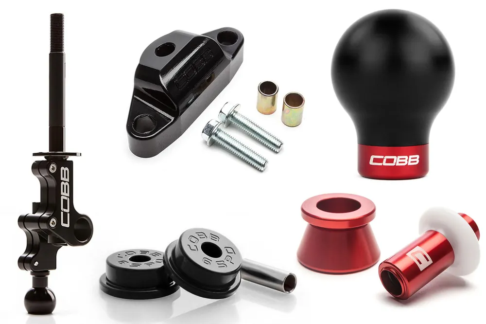04-21 STI COBB Tuning Stage 2+ Drivetrain Package w/ White / Red Lockout and Black / Red Shift Knob