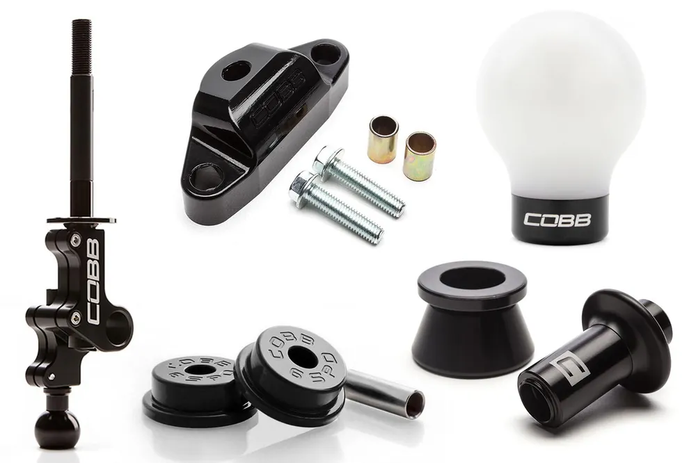 04-21 STI COBB Tuning Stage 2+ Drivetrain Package w/ Black Lockout and White / Black Shift Knob