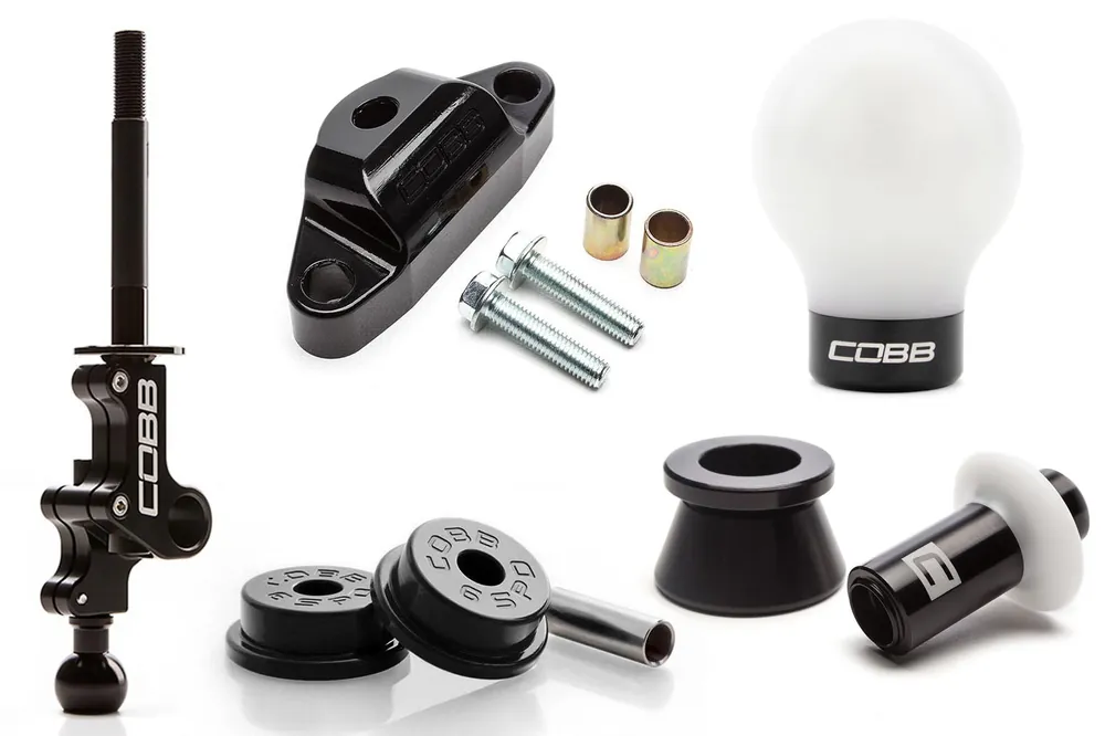 04-21 STI COBB Tuning Stage 2+ Drivetrain Package w/ White / Black Lockout and White / Black Shift Knob