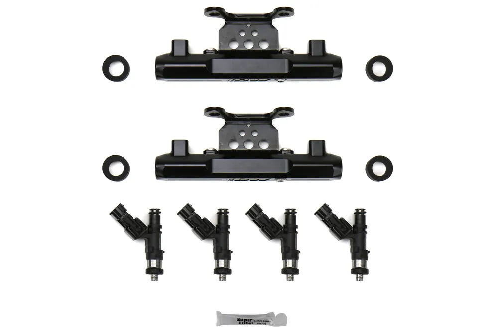DeatschWerks Fuel Injectors 1000cc w/Top Feed Conversion Fuel Rails - 2004-2006 Subaru STI / 2005-2006 Legacy GT