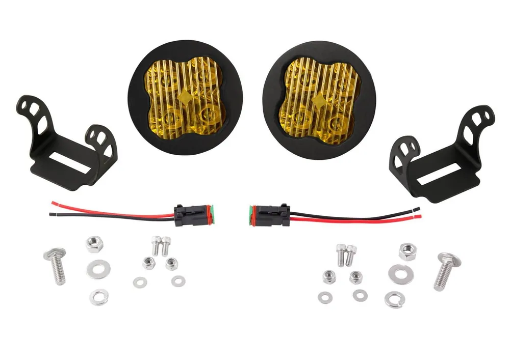 Diode Dynamics SS3 Pod Max Fog Light Kit Yellow