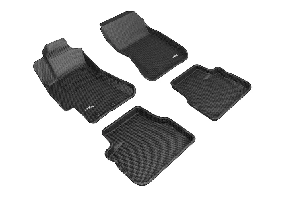 3D MAXpider KAGU Floor Liners - Black - 2008-2014 Subaru WRX / STI / Impreza