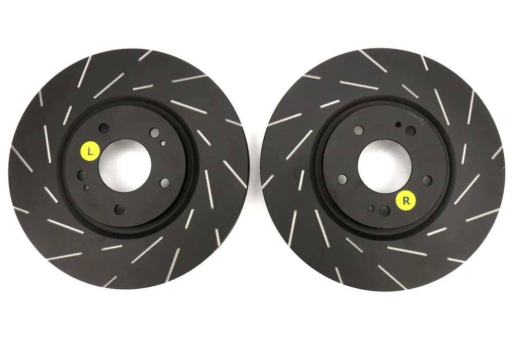 EBC Brakes USR Sport Slotted Front Brake Rotors - 2003-2006 Mitsubishi Evo 8/9