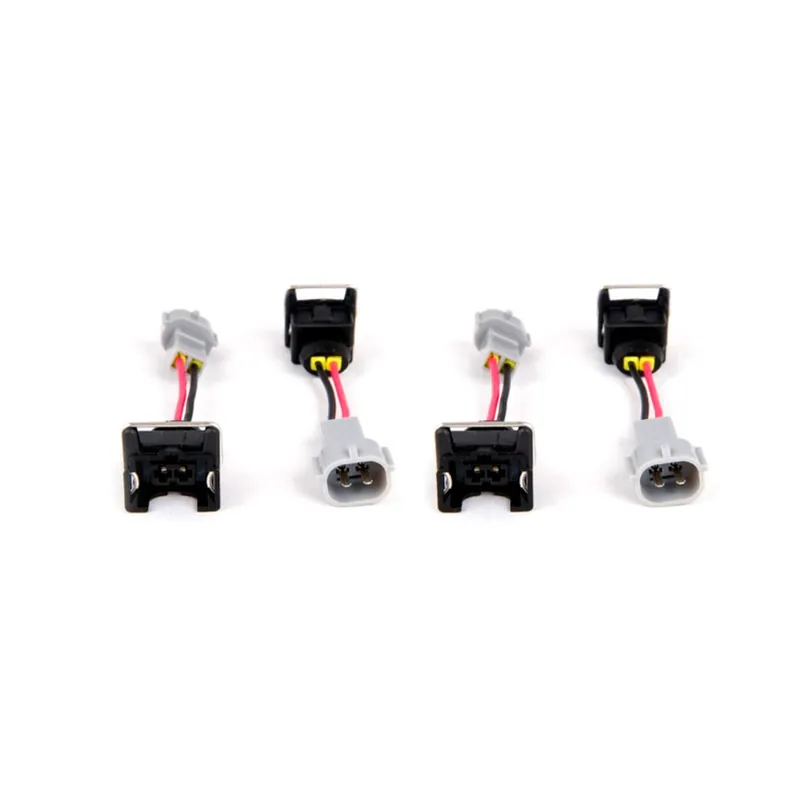 Fuel Injector Clinic Injector Plug Adapters for Jetronic/EV1 (Female) to Denso (Male) Set of 4 - Universal