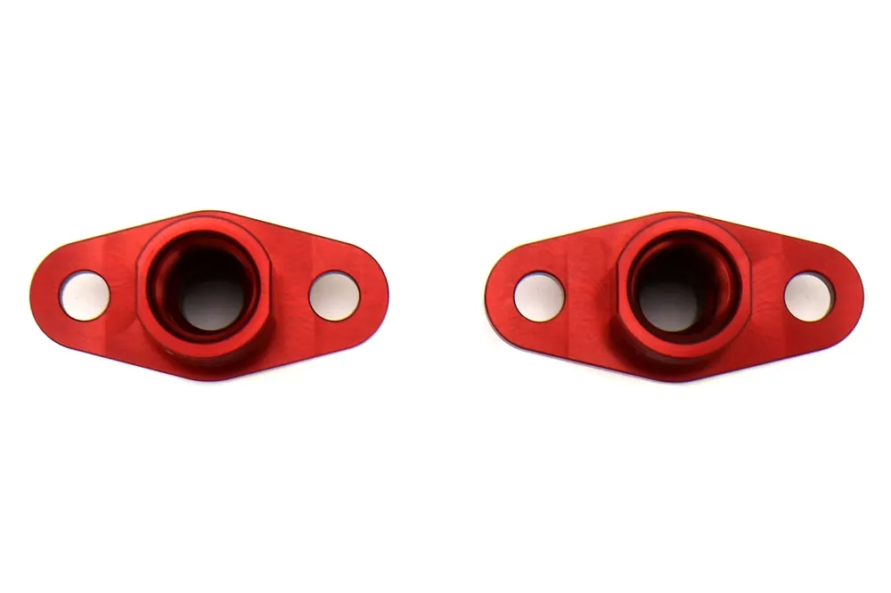 Boomba Racing Fuel Rail Adapter Red - 2003-2006 Mitsubishi Evo 8/9