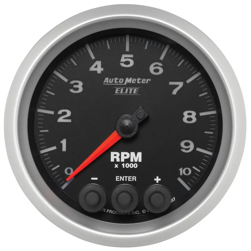 Autometer Elite In-Dash Tachometer Gauge 7 Color 3-3/8in - Universal