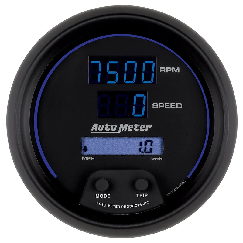 Autometer Cobalt Tachometer/Speedometer Gauge Digital 3-3/8in - Universal
