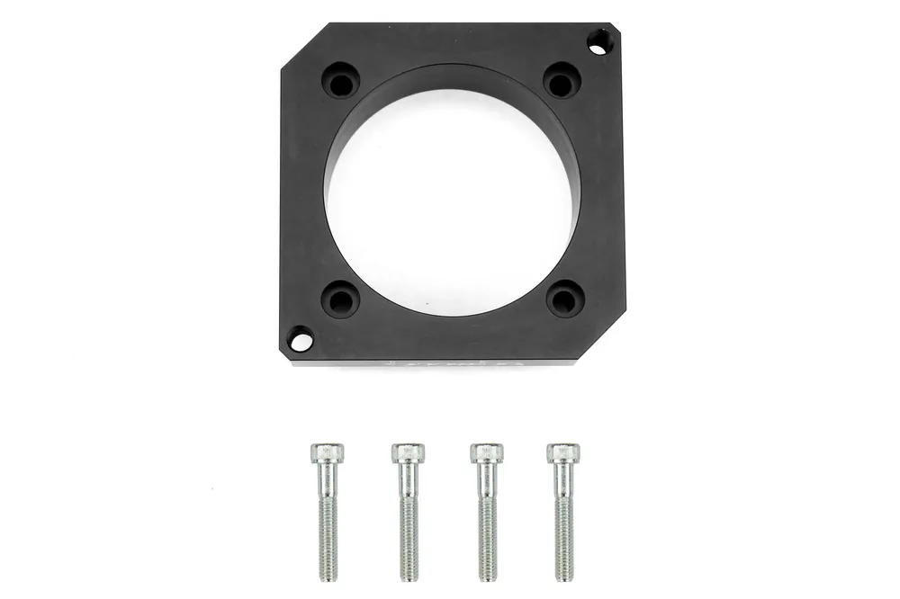 Boomba Racing Cosworth Manifold Spacer Black Anodized - 2004-2014 Subaru STI